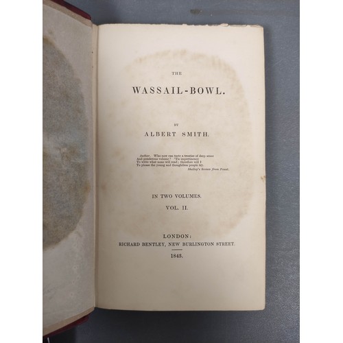 15 - SMITH ALBERT.  The Wassail Bowl. 2 vols. Frontis & illus. by John Leech. Publisher's a... 