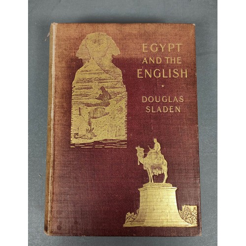 16 - SLADEN DOUGLAS.  Egypt & the English. Illus. & double page map. Orig. pict. maroon... 