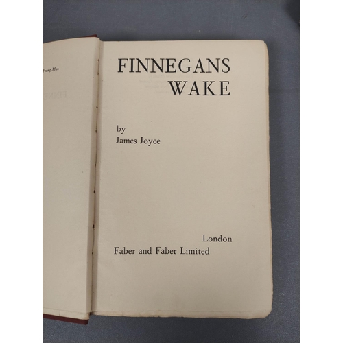 176 - JOYCE JAMES.  Finnegan`s Wake. Lge. 8vo. Orig. russet cloth. First edition (2,450 published) Faber &... 