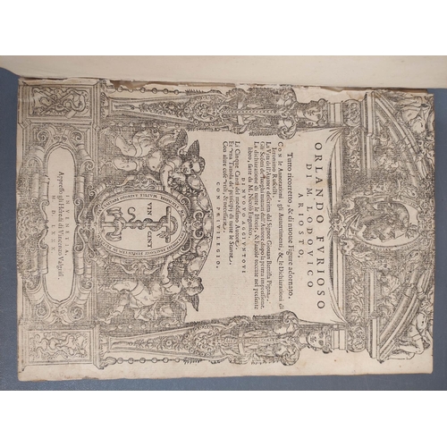 180 - ARIOSTO LODOVICO.  Orlando Furioso ... Con ... La Vita dell`Autore descritta dal ... Batti... 