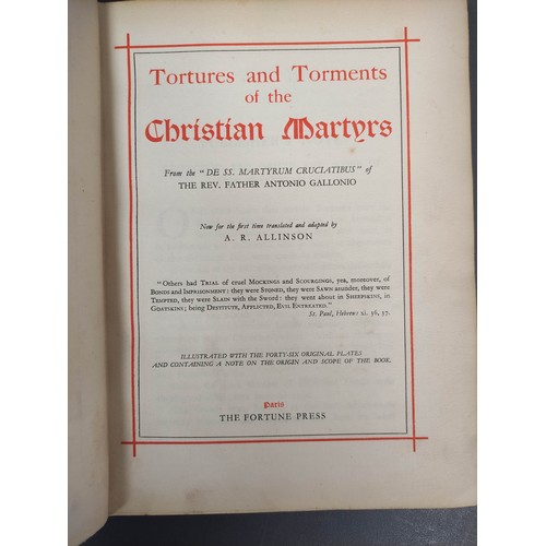 18 - GALLONIO ANTONIO.  Tortures & Torments of the Christian Martyrs ... Translated & A... 