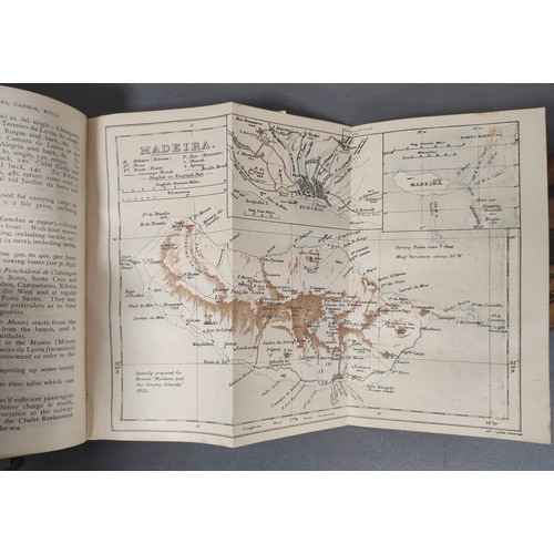 23 - BROWN A. SAMLER.  Brown's Madeira, Canary Islands & Azores. Maps, diags. & adverts. Orig. gr... 