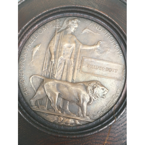 670A - Two WWI medals groups with death plaques to two brothers: 3003 Private Alexander Dott of the Cameron... 