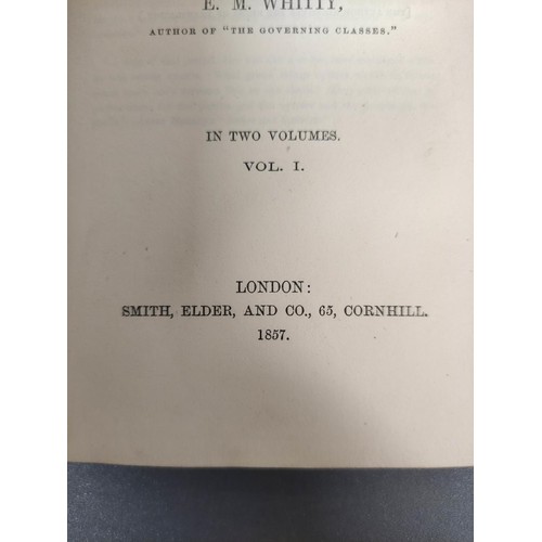 27 - WHITTY E. M.  Friends of Bohemia or Phases of London Life. 2 vols. Half titles. Orig. clot... 