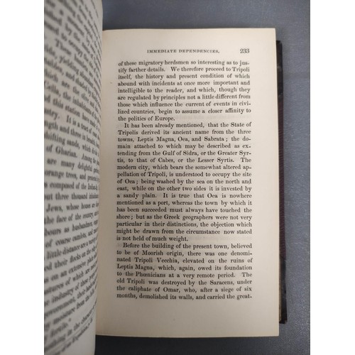 28 - RUSSELL MICHAEL.  History & Present Condition of the Barbary States. Eng fldg. map, ti... 