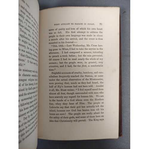 29 - ROWE GEORGE S.  The Life of John Hunt, Missionary to the Cannibals of Fiji. Orig. brown cl... 