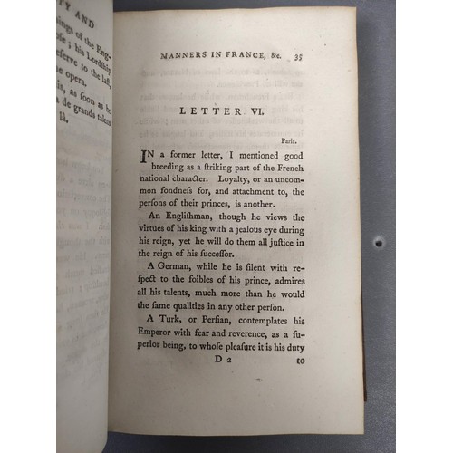 30 - MOORE JOHN.  A View of the Society & Manners in France, Switzerland & Germany with... 