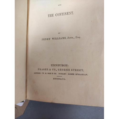 31 - WILLIAMS PENRY.  Recollections of Malta, Sicily & the Continent. Orig. embossed green ... 