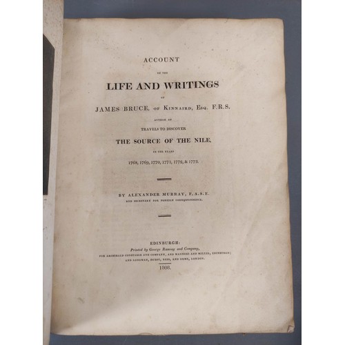 50 - MURRAY ALEXANDER.  Account of the Life & Writings of James Bruce of Kinnaird ... Autho... 