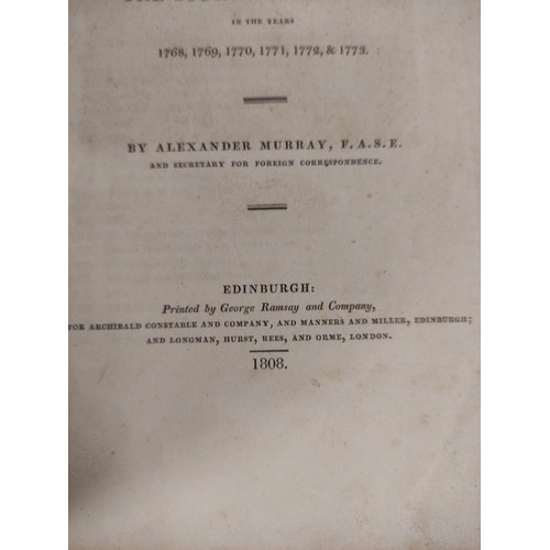 50 - MURRAY ALEXANDER.  Account of the Life & Writings of James Bruce of Kinnaird ... Autho... 