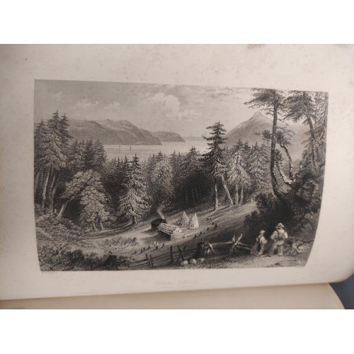 51 - WILLIS N. P.  Canadian Scenery Illustrated. 2 vols. Eng. plates after W. H. Bartlett. Quar... 