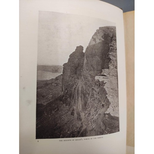 58 - FLINDERS PETRIE W. M.  Researches in Sinai. Frontis, maps & many illus. Orig. cloth, f... 