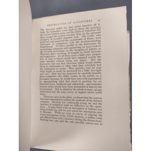 58 - FLINDERS PETRIE W. M.  Researches in Sinai. Frontis, maps & many illus. Orig. cloth, f... 