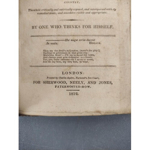 63 - (CRUIKSHANK GEORGE).  Metropolitan Grievances or a Serio-Comic Glance at Minor Mischiefs in London a... 