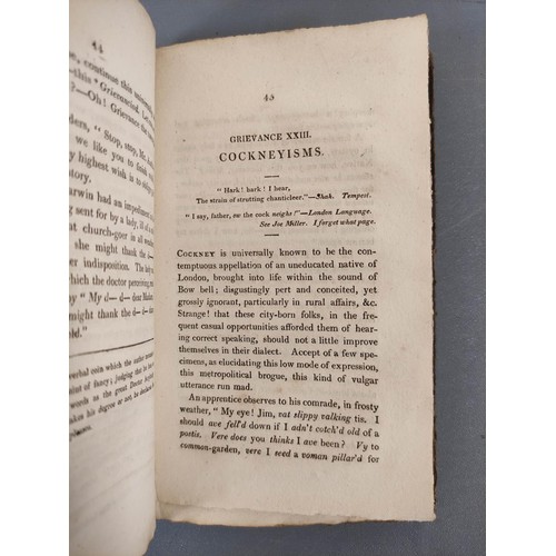 63 - (CRUIKSHANK GEORGE).  Metropolitan Grievances or a Serio-Comic Glance at Minor Mischiefs in London a... 