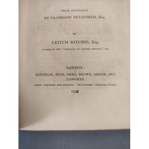 65 - BROCKEDON WILLIAM.  Road-Book from London to Naples. Eng. frontis., title, maps (2 fldg.) &... 