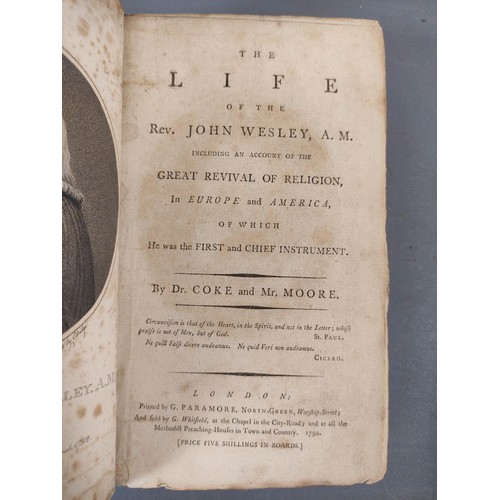 68 - COKE Dr & MOORE Mr.  The Life of the Rev. John Wesley  ... An Account of the Grea... 