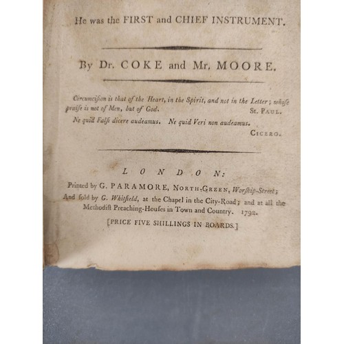 68 - COKE Dr & MOORE Mr.  The Life of the Rev. John Wesley  ... An Account of the Grea... 