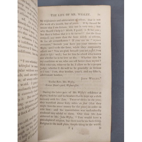 68 - COKE Dr & MOORE Mr.  The Life of the Rev. John Wesley  ... An Account of the Grea... 