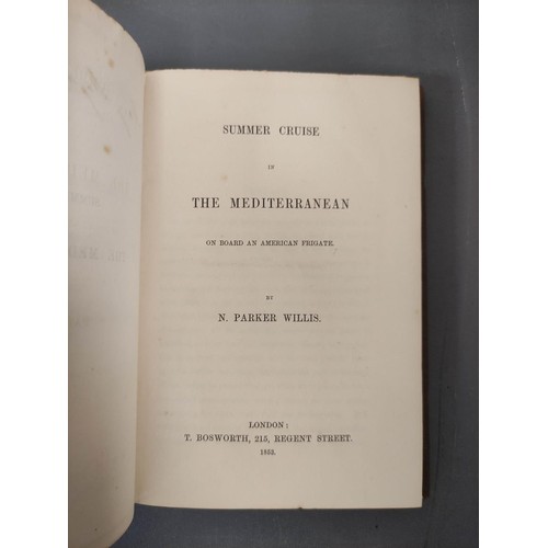 79 - WILLIS N. PARKER.  Summer Cruise in the Mediterranean on Board an American Frigate. Half t... 