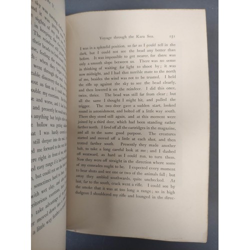 84 - NANSEN FRIDTJOF.  Farthest North. 2 vols. Col. plates & other illus. Orig. green ... 