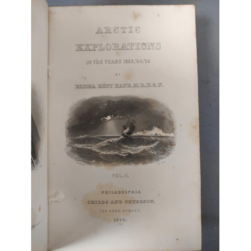 87 - KANE ELISHA KENT.  Arctic Explorations, The Second Grinnell Expedition in Search of Sir Jo... 