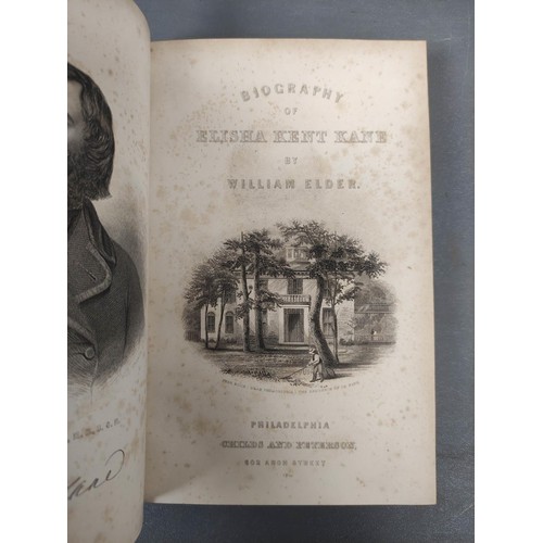 89 - KANE ELISHA KENT. The United States Grinnell Expedition in Search of Sir John Franklin, A Personal N... 