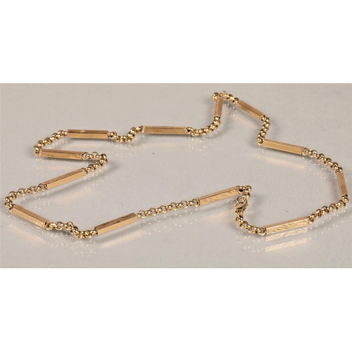 133 - 9ct gold chain necklace 22.4g