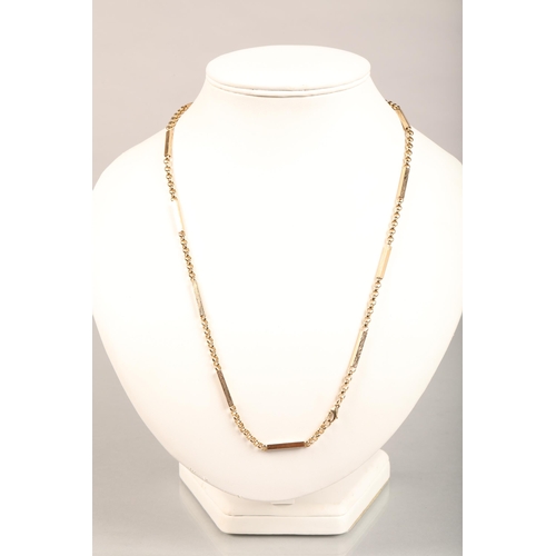 133 - 9ct gold chain necklace 22.4g