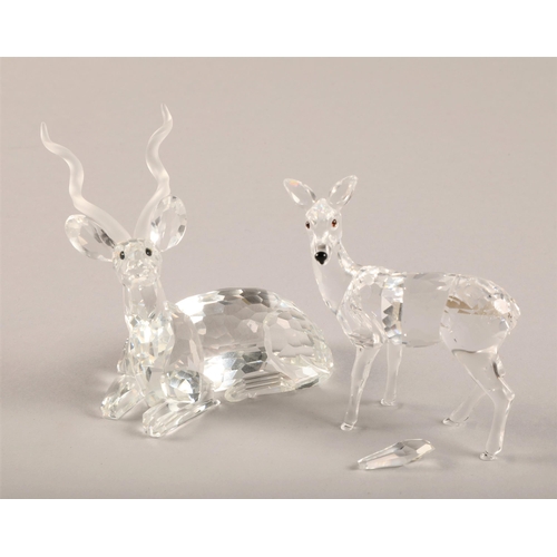 16 - Swarovski Crystal Society annual edition 1994 Inspiration Africa - The Kudu, and Swarovski doe deer ... 