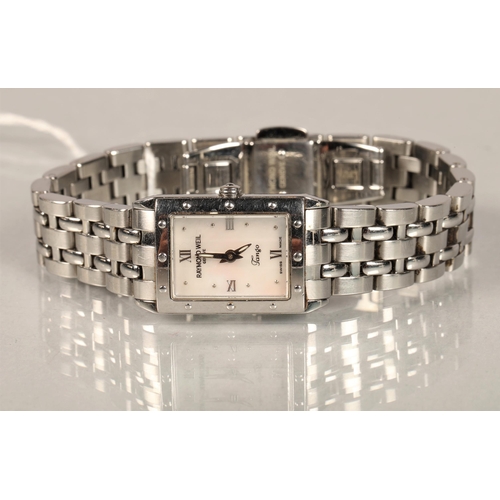 165 - Raymond Weil Tango mother of pearl faced wrist watch