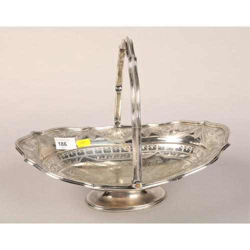 186 - EP silver plate basket