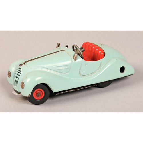 218 - Blue Schuco Akustico 2002 toy car