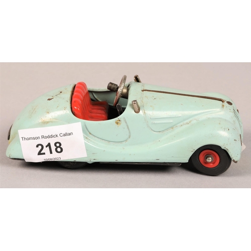 218 - Blue Schuco Akustico 2002 toy car