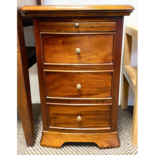 517 - Four drawer mahogany side table