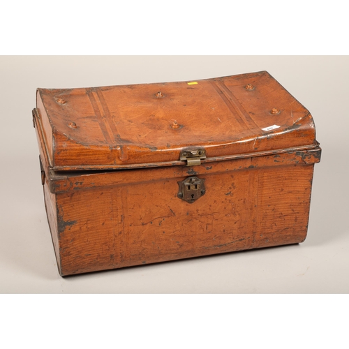 497 - Wood effect metal trunk