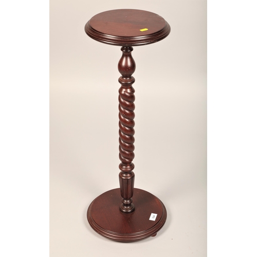 534 - Mahogany plant stand 77cm tall