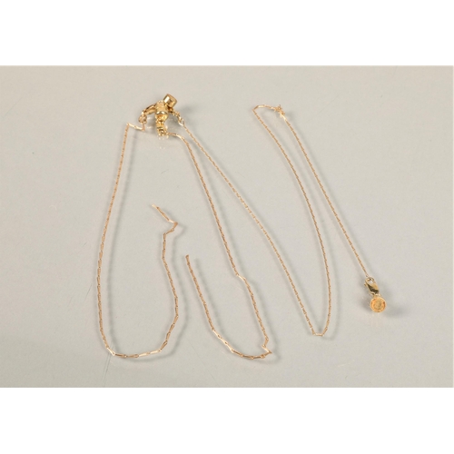 118 - Two 9ct gold chains