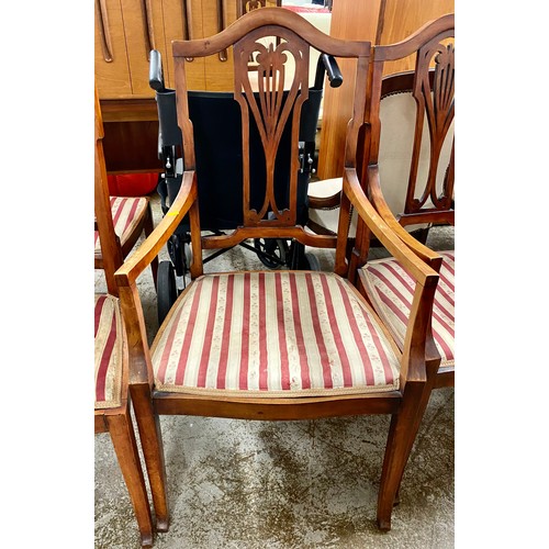 565 - Set of six dining chairs