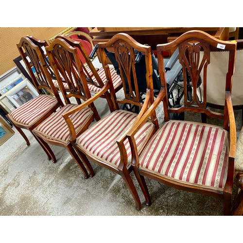 565 - Set of six dining chairs