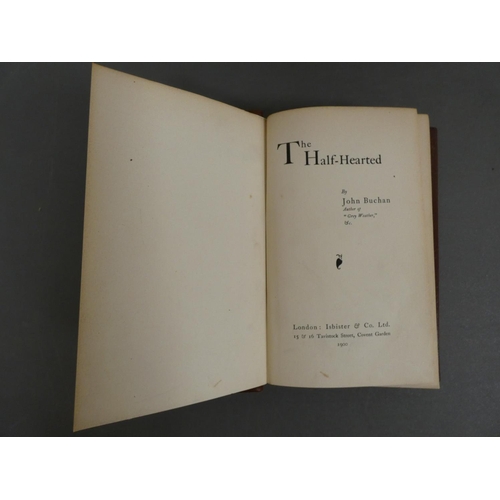 186 - BUCHAN JOHN.  The Half-Hearted. Rebound brown morocco. 1st ed., 1900.