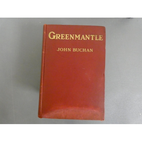 189 - BUCHAN JOHN.  Prester John. 2 copies, one in blue pict. cloth, gilt back, the other in green cloth, ... 