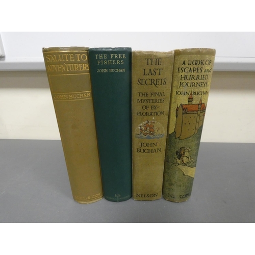 200 - BUCHAN JOHN.  Salute to Adventurers. Orig. pale green cloth. 1st ed., n.d. but 1915; also 1st eds. o... 