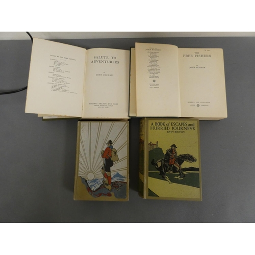 200 - BUCHAN JOHN.  Salute to Adventurers. Orig. pale green cloth. 1st ed., n.d. but 1915; also 1st eds. o... 