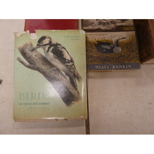 211 - Ornithology.  A carton of various vols. incl. Niall Rankin, Haunts of British Divers, in c... 