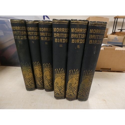 219 - MORRIS REV. F. O.  A History of British Birds. 6 vols. Quarto. Orig. green cloth gilt, som... 