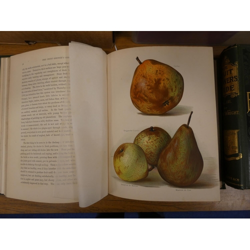 222 - WRIGHT JOHN.  The Fruit Grower's Guide. 3 vols. 3 chromolitho titles & 43 good chromolitho plate... 