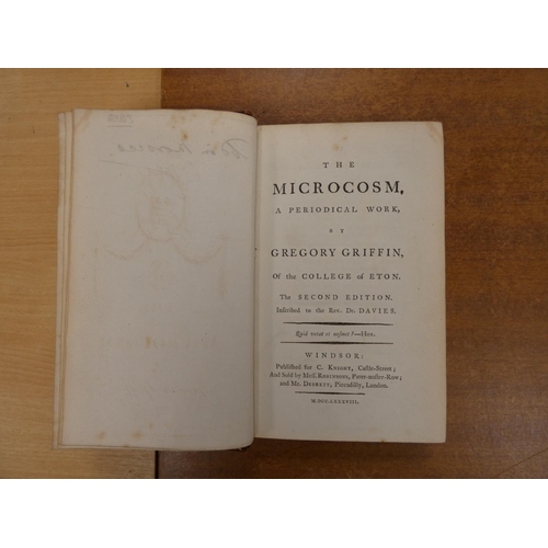 233 - (CANNING GEORGE, SPENCER HENRY, & others, eds.)  The Microcosm, A Periodical Work by G... 