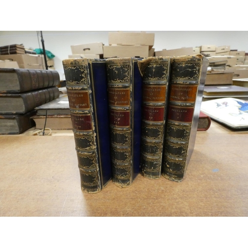 244 - BUCKLAND FRANK.  Curiosities of Natural History. 4 vols. Frontis. 12mo. Blue calf, rubbing... 