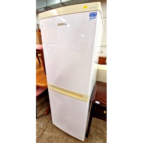 627 - Beko A Class fridge freezer, 153cm x 54cm (across) x 57cm (deep)